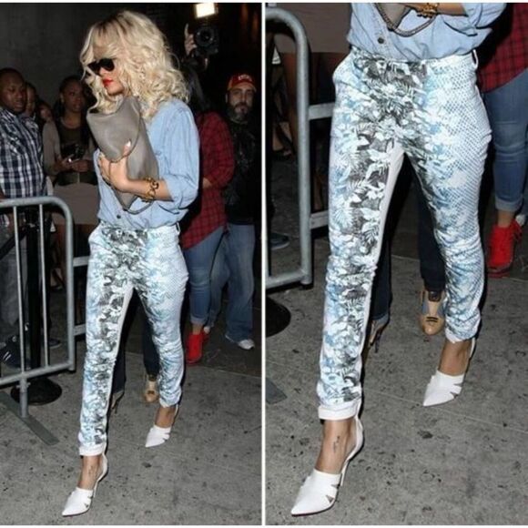 Alexander Wang Denim - Alexander Wang Botanical Ombre Jeans Rihanna 100% cotton women's size 28
